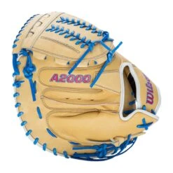 Wilson A2000 Aubree Munro SuperSkin AM1 Spin Control 34" Fastpitch Softball Catcher's Mitt -Baseball Glove Store 75dc 09 21 wilson a2000 aubree munro superskin am1 spin control 34 fastpitch softball catchers mitt wbw10043634 34696 5 l