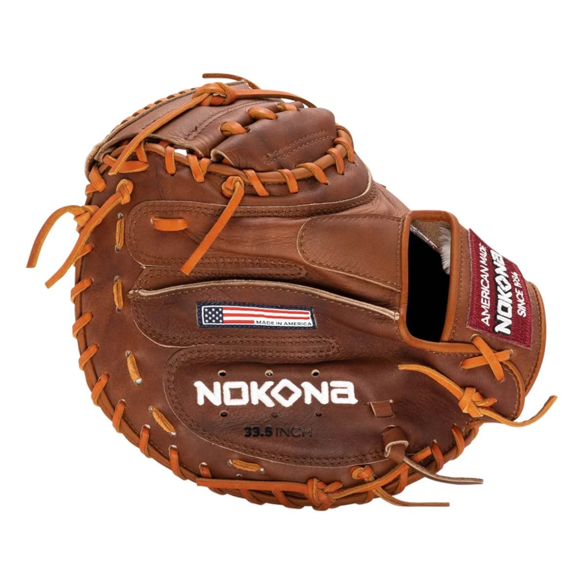 Nokona Walnut 33.5" Catcher's Mitt 5 Nokona Walnut 33.5" Catcher's Mitt - Image 5