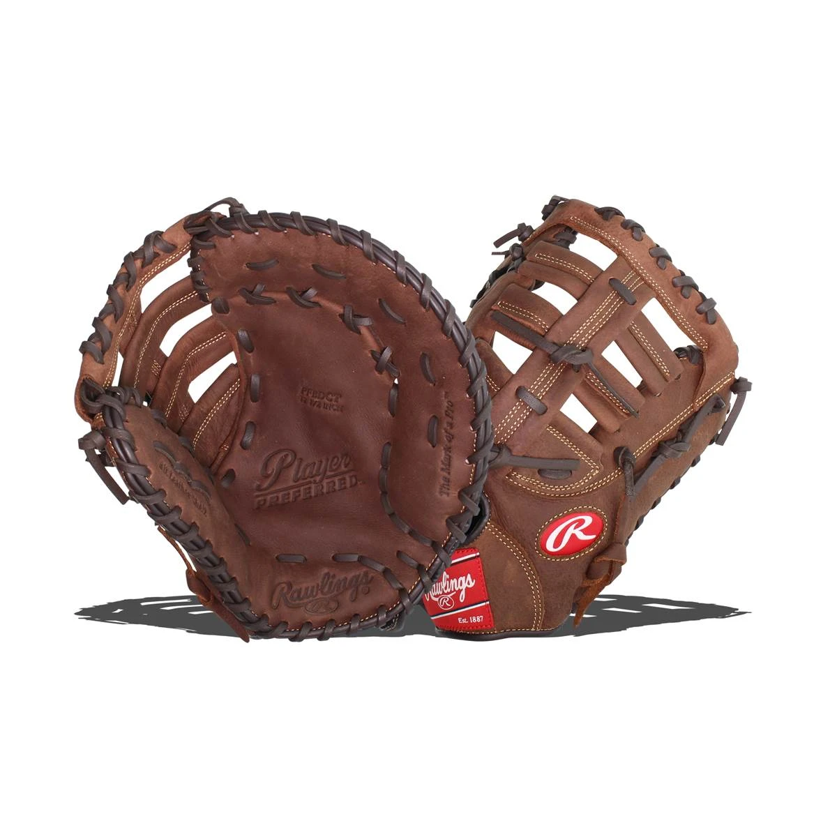 Rawlings Player Preferred 12.5" Baseball First Base Mitt 1 Rawlings Player Preferred 12.5" Baseball First Base Mitt
