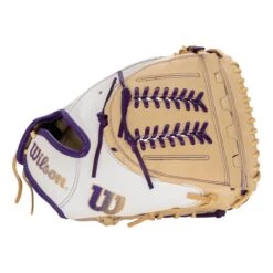 Wilson A2000 SuperSkin AM1 Spin Control Aubree Munro 34" Fastpitch Softball Catcher's Mitt -Baseball Glove Store bc96 01 23 wilson a2000 superskin am1 spin control aubree munro 34 fastpitch softball catchers mitt wbw10101834 36220 4 l